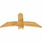 Ekena Millwork Bellingham Rough Sawn Timber Gable Bracket, Western Red Cedar, 48"W x 24"H x 2"D x 6"F, 12/12 Pitch GBW048X24X0206BEL00RWR - alternate 5